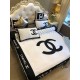 Luxury Bedding with Chanel Logo - Sophisticated Style