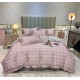 Pink Textured Bedding Set - Luxurious Comfort