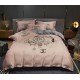 High-End Pink Bedding with Chanel Motifs - Cozy Chic