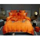 Hermès Vibrant Orange Bedding Set - Luxurious Comfort