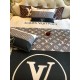 Luxury LV-Inspired Bedding Set - Navy Blue Elegance