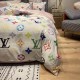 LV-Inspired Colorful Bedding Set - Luxurious and Comfortable