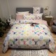 LV-Inspired Colorful Bedding Set - Luxurious and Comfortable