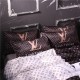 Luxury LV-Inspired Bedding Set - Black & White Elegance #LVBedding  