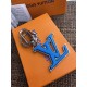 Stylish Accessory | LV Blue Logo Keychain