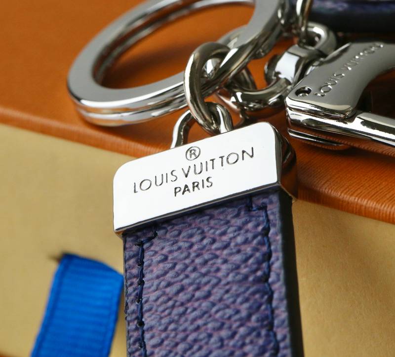 Louis Vuitton Blue Keychain - Luxury Monogram Accessory