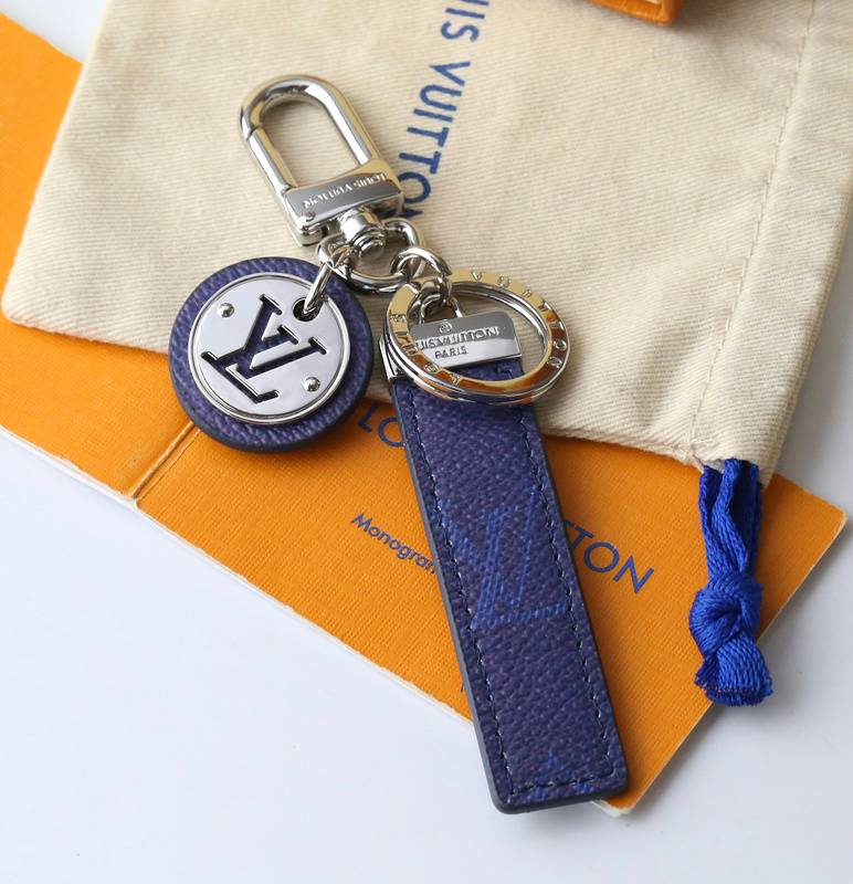 Louis Vuitton Blue Keychain - Luxury Monogram Accessory