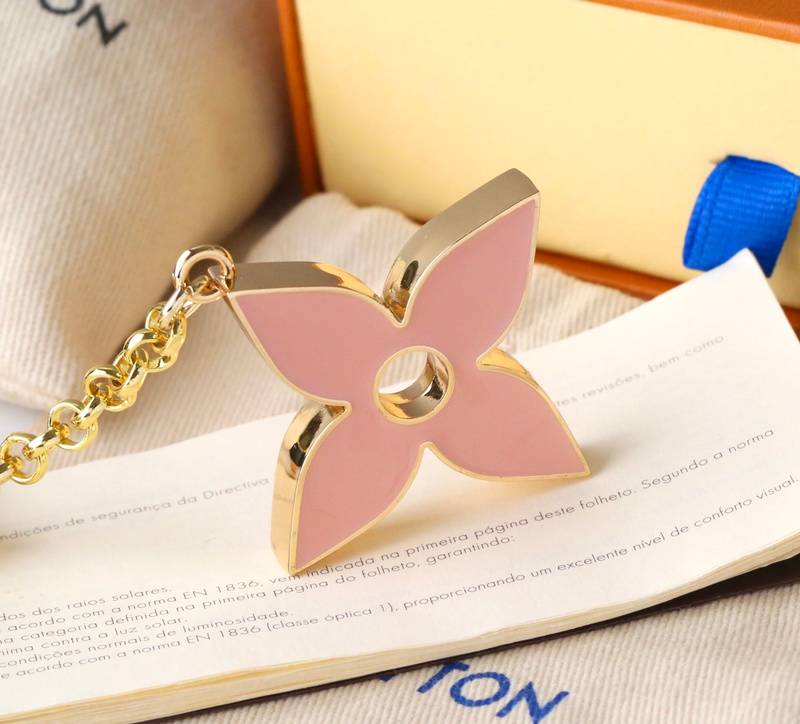 Louis Vuitton Floral Keychain - Chic and Colorful Accessory