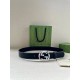 Gucci Black Leather Belt - Silver Buckle Luxury Accessory