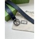 Gucci Black Leather Belt - Silver Buckle Luxury Accessory