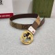 Gucci Belt - Luxury Brown Leather with Gold Buckle