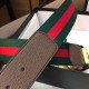 Gucci Striped Web Belt with Gold GG Buckle - Iconic Luxury Fashion