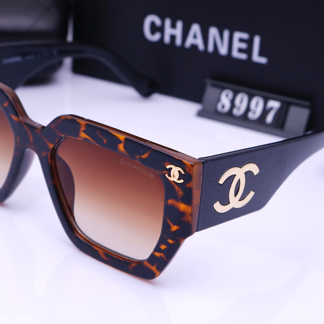 Chanel Tortoiseshell Sunglasses - Classic Design, Gradient Lenses, UV Protection, High-End Fashion