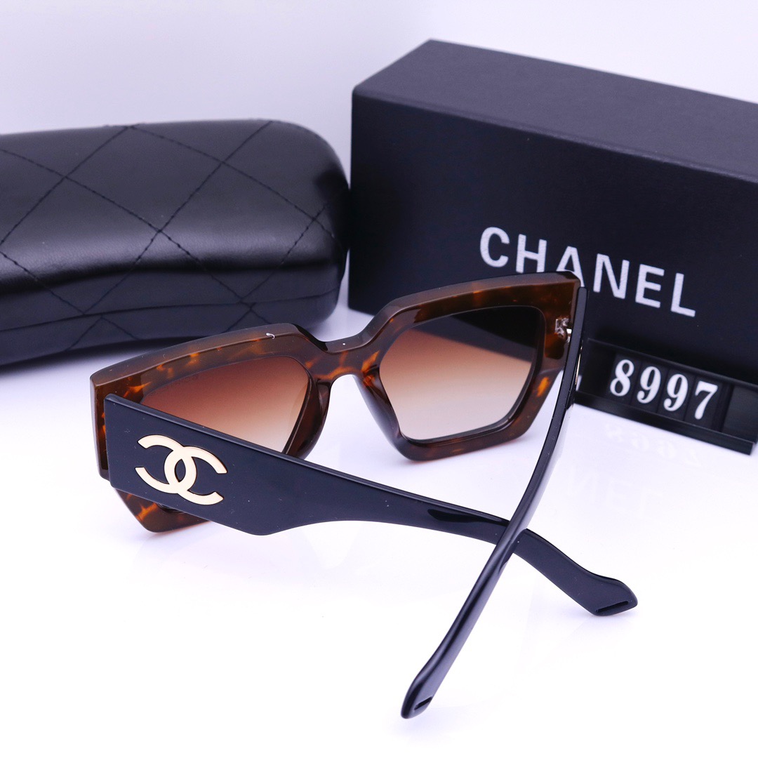 Chanel Tortoiseshell Sunglasses - Classic Design, Gradient Lenses, UV Protection, High-End Fashion