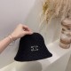 Celine Black Knit Hat with Fashion Logo, High-End Winter Accessory