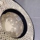 Chanel Straw Hat with Brand Logo, Beach Style