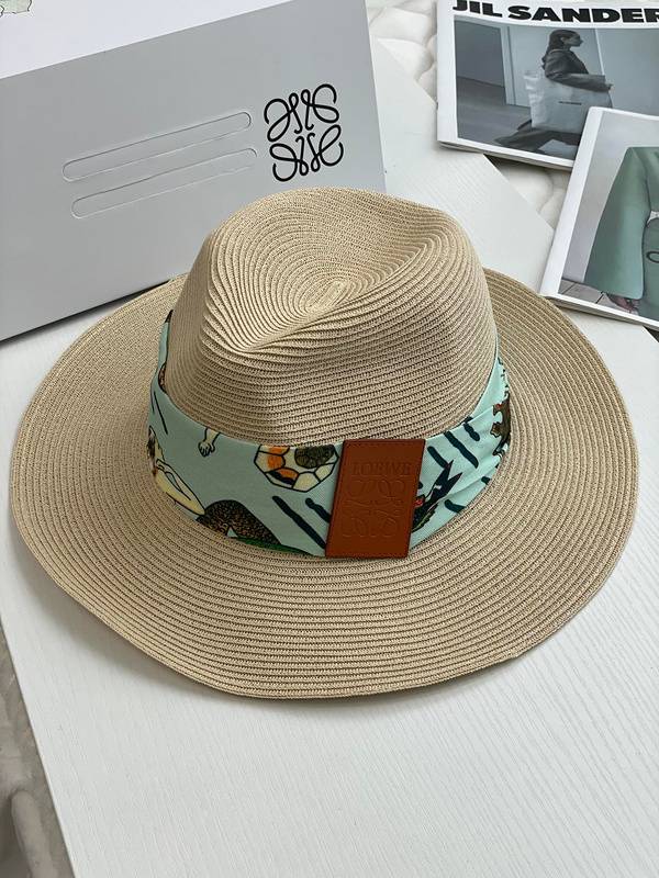 Loewe's Trendy Animal Print Straw Hat - Summer Fashion Hit