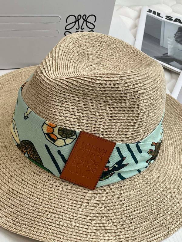 Loewe's Trendy Animal Print Straw Hat - Summer Fashion Hit