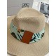 Loewe's Trendy Animal Print Straw Hat - Summer Fashion Hit