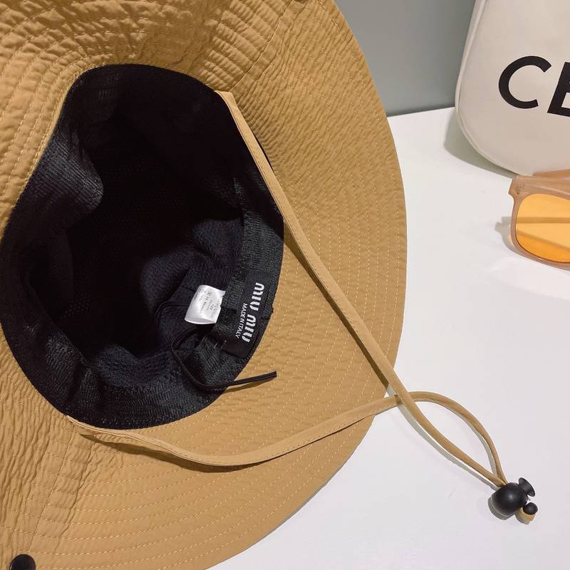 Miu Miu Tan Bucket Hat - Chic and Classic Accessory