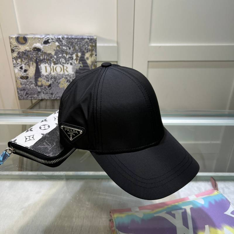 Prada Black Baseball Cap - Timeless Style