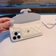 Chanel-Inspired White Quilted Phone Case - Crossbody Style #ChanelCrossbodyCase