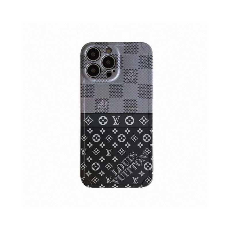 LV-Inspired Checkered Phone Case - Gray & Black for a Stylish Look #LVCheckeredCase