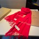 Burberry Luxury Red Scarf - Add a Pop of Color to Your Winter Wardrobe