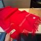 Burberry Luxury Red Scarf - Add a Pop of Color to Your Winter Wardrobe