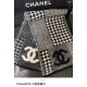 Black & White Houndstooth Scarf - Timeless Elegance for Any Season-Chanel