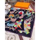 Vibrant Multicolor Scarf with Exotic Patterns - A Fashion Statement-Hermès