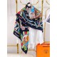 Vibrant Multicolor Scarf with Exotic Patterns - A Fashion Statement-Hermès