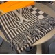 Elegant Brand-Inspired Scarf with Striped Design-LV