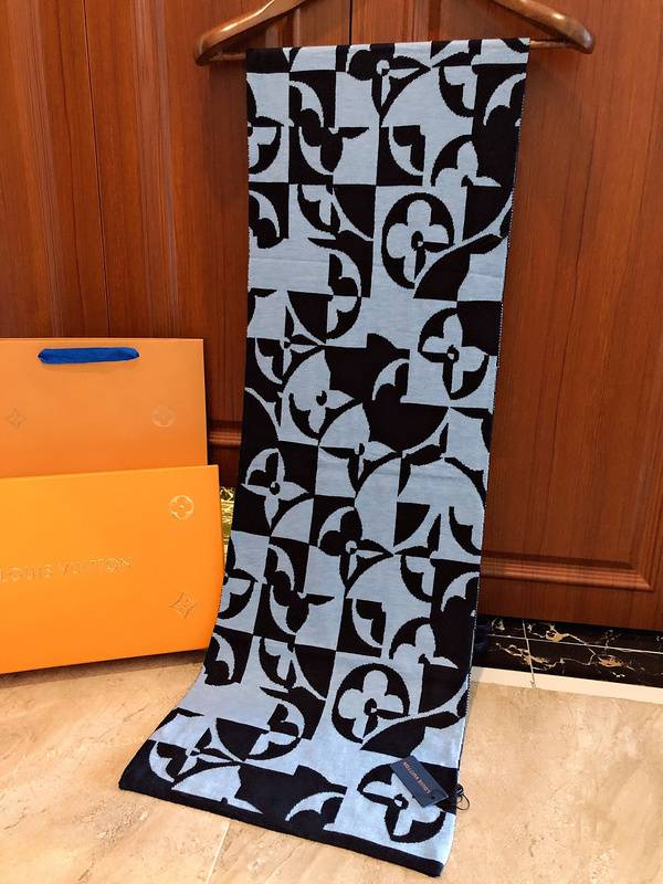 Limited Edition Blue & Black Scarf - Unique Design #LimitedEdition-LV