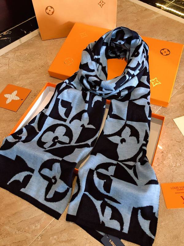 Limited Edition Blue & Black Scarf - Unique Design #LimitedEdition-LV