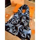 Limited Edition Blue & Black Scarf - Unique Design #LimitedEdition-LV