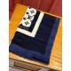 LV-Style Navy & White Scarf - Timeless Elegance #LuxuryFashion