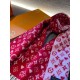 Stylish LV Red Scarf - A Must-Have for Fashionistas #LVFashionista