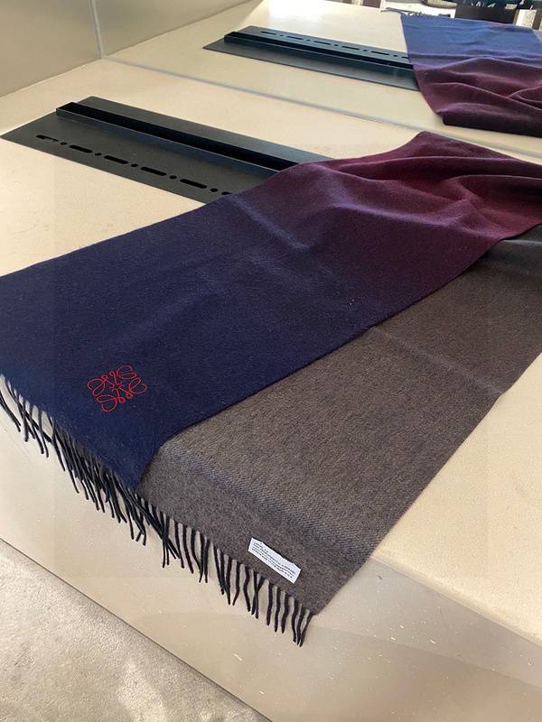 Navy Blue & Gray Reversible Scarf - Versatile Winter Accessory-Luo yiwei