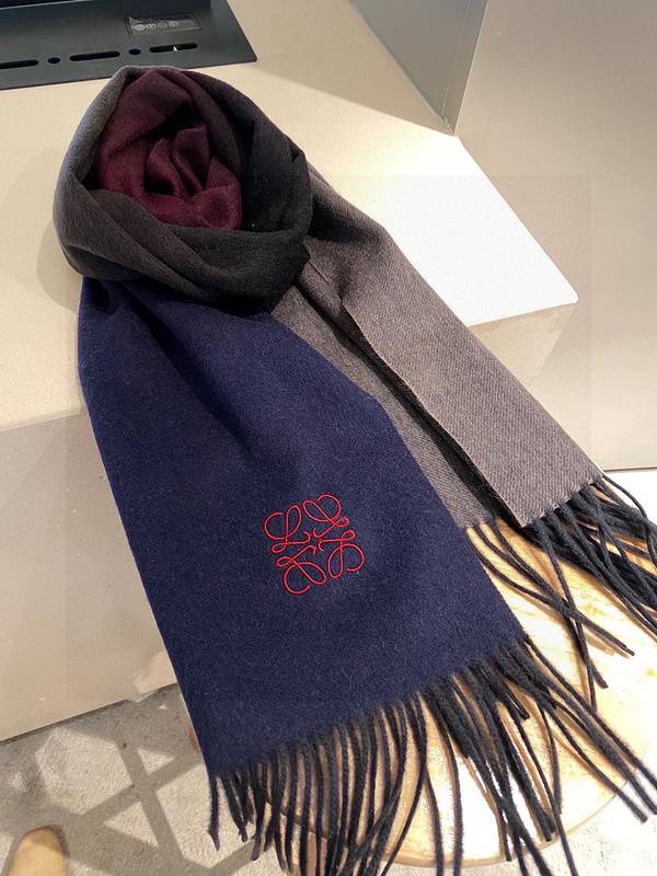 Navy Blue & Gray Reversible Scarf - Versatile Winter Accessory-Luo yiwei