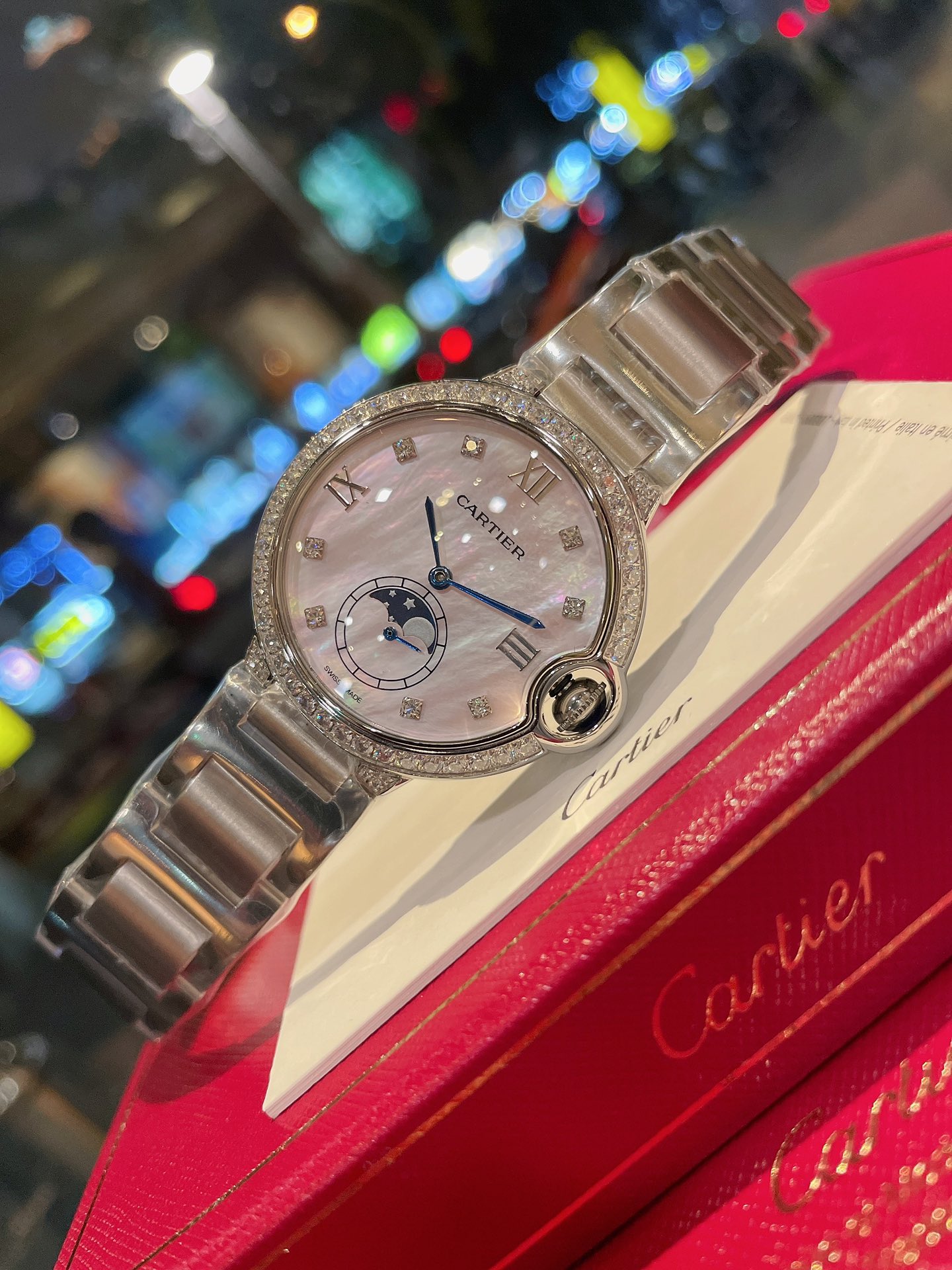 CartierBallonBleu | Diamond Bezel Watch | Luxury Timepiece