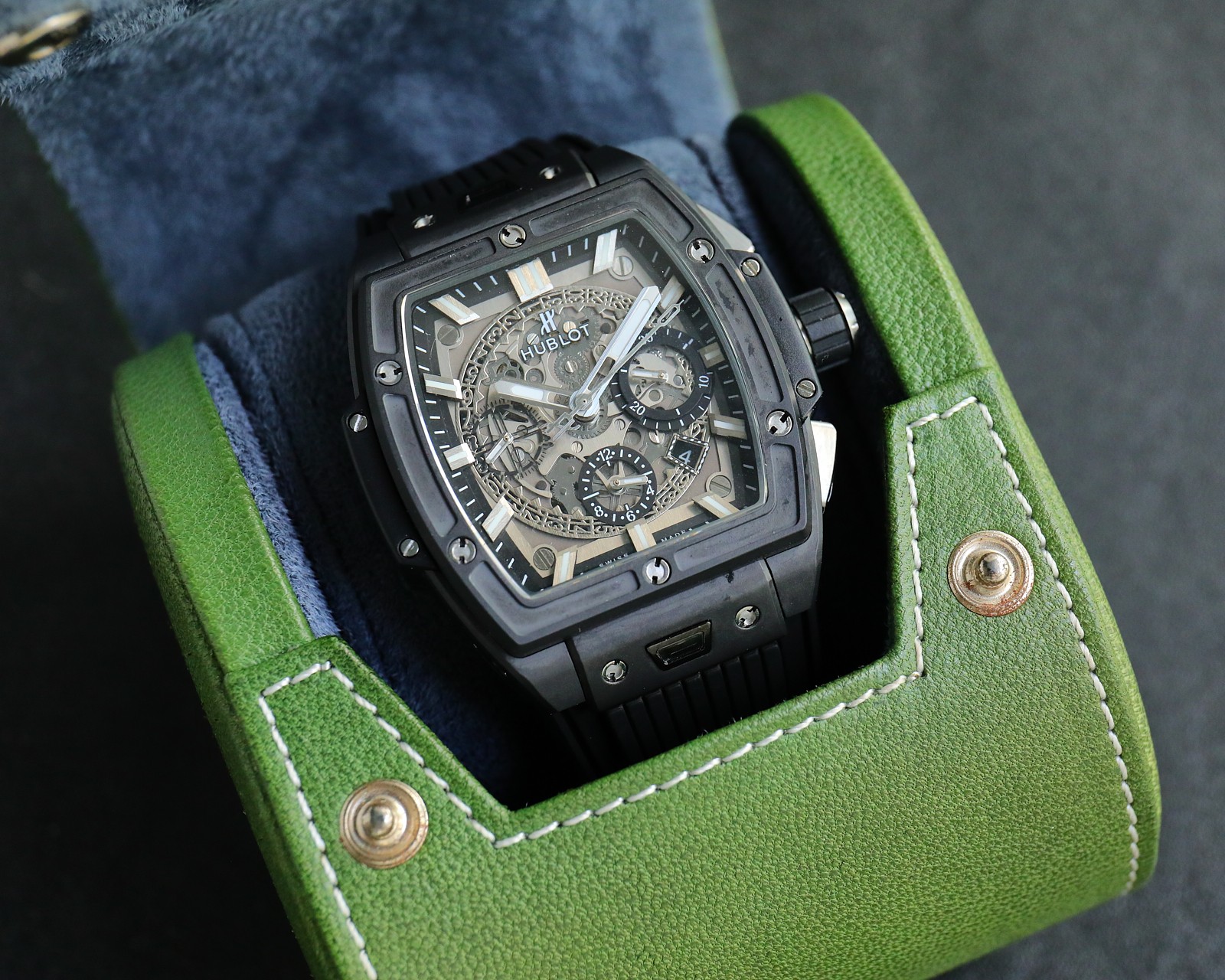 Innovative Design | HUBLOT Black Skeleton Watch