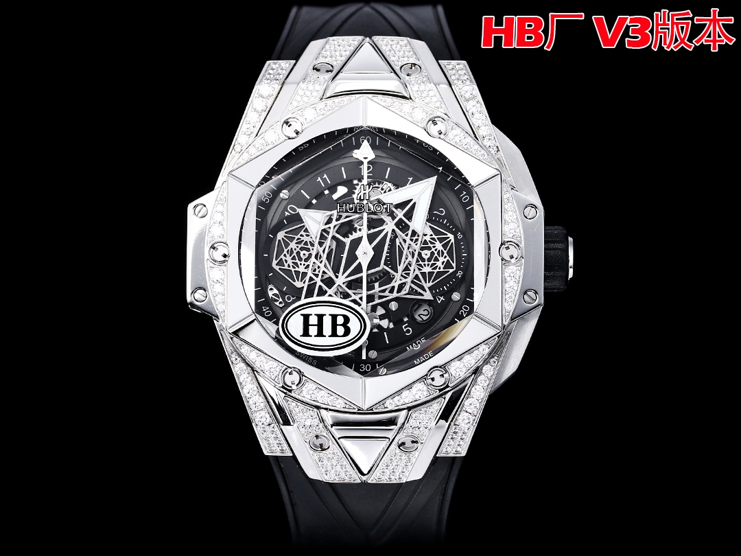 Elegance in Every Detail | HUBLOT V3 with Diamond Bezel