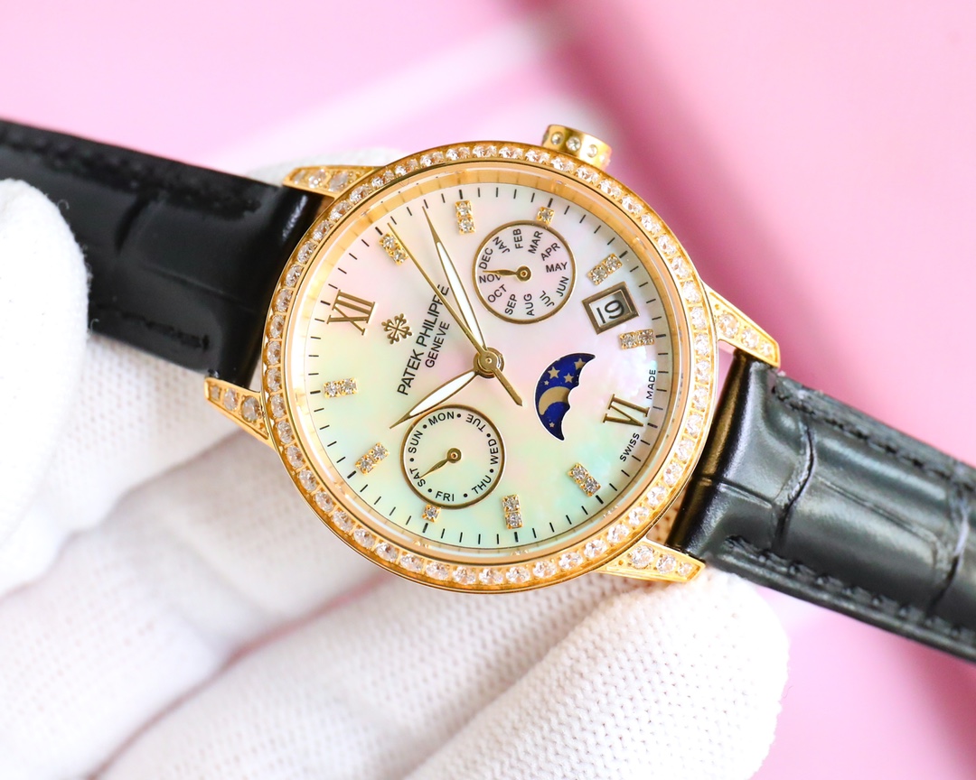 Luxury at Your Fingertips | Patek Philippe Gold Perpetual Calendar Watch