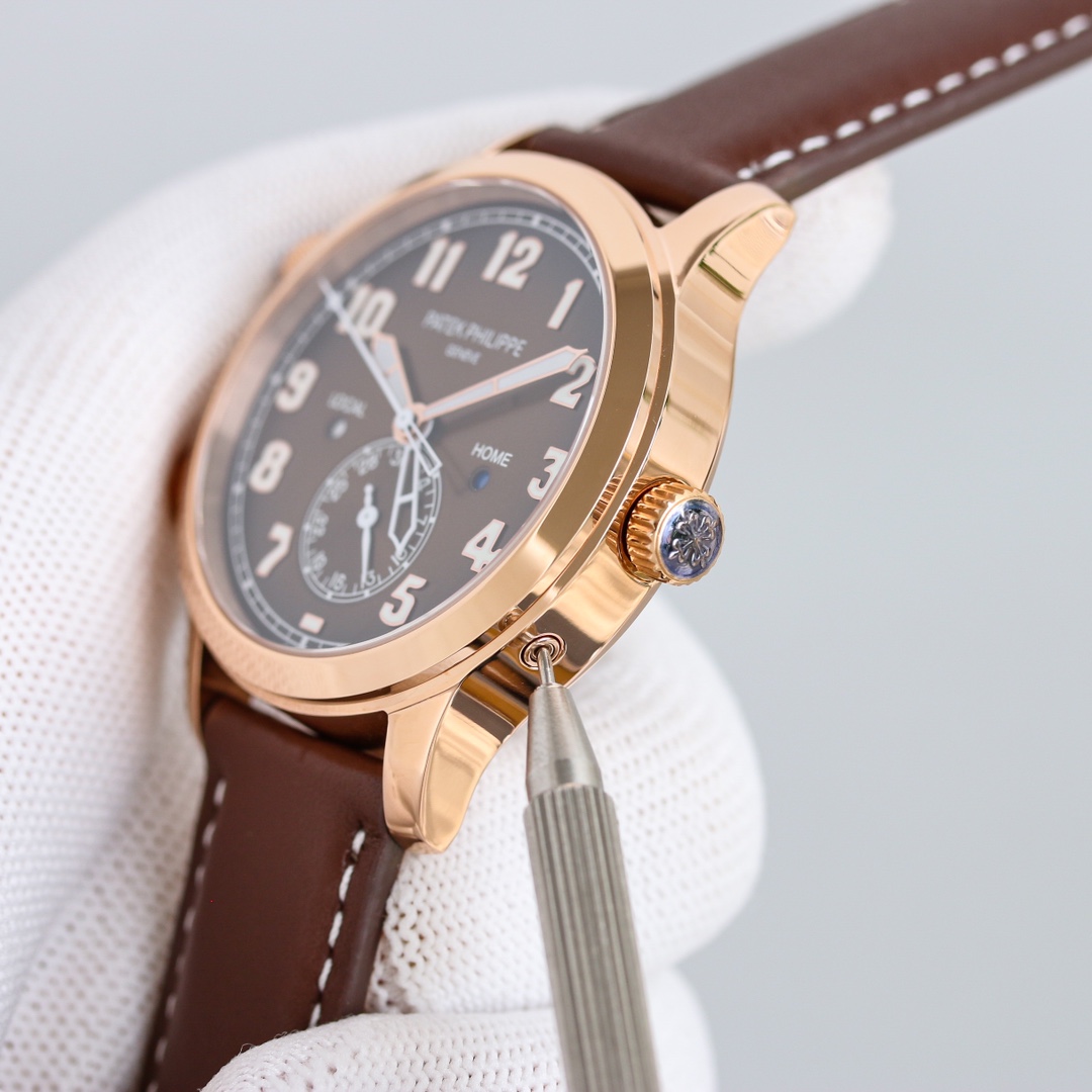 Elegance in Motion | Patek Philippe Rose Gold with Dual Time Feature