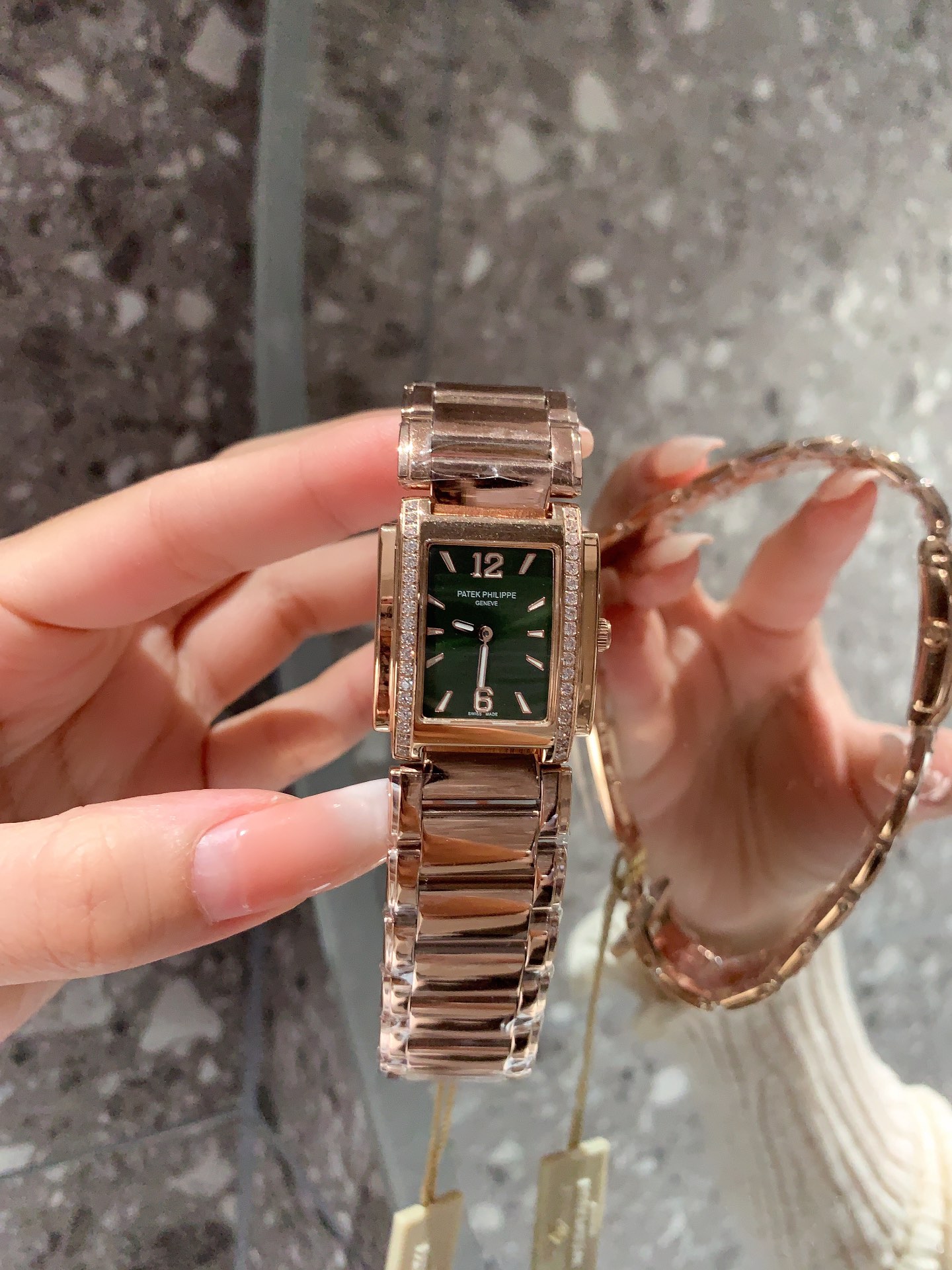 Elegance on Wrist | Rose Gold Watch with Diamond Bezel