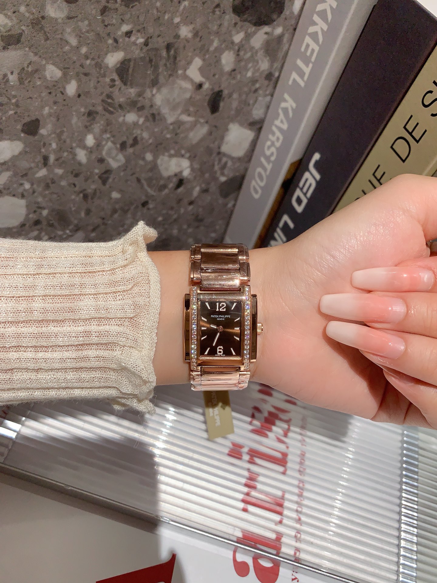 Elegance on Wrist | Rose Gold Watch with Diamond Bezel