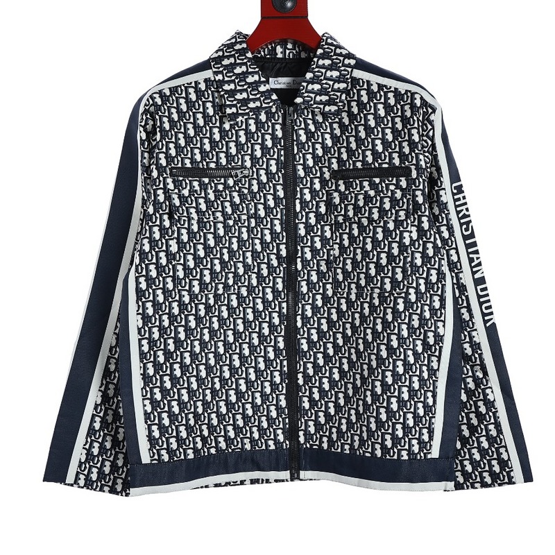 Christian Dior Inspired All-Over Monogram Print Jacket