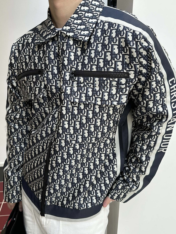 Christian Dior Inspired All-Over Monogram Print Jacket