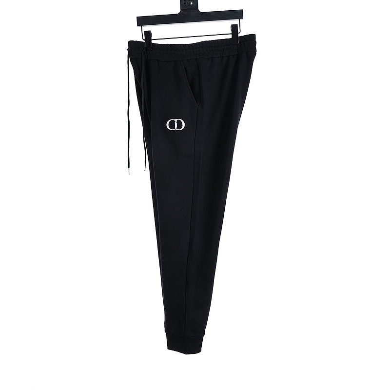 Dior CD Logo Embroidered Cotton Sweatpants - 23FW Collection - Comfort & Style